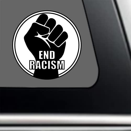 BLM Végén Rasszizmus Matricát - kelj Fel & Támogatás Fekete Él Számít, Prémium Vinyl Matrica 3 x 3 | Autó Auto-mobil Windows