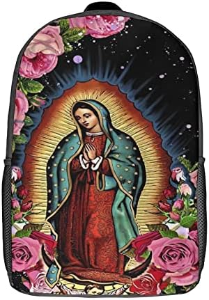 Waygotee A Hölgy a Guadalupei Szűz Mária 3D Nyomtatás Hátizsákok Bookbag Laptop Táskában Unisex Felnőtt Ajándékok 17 Cm
