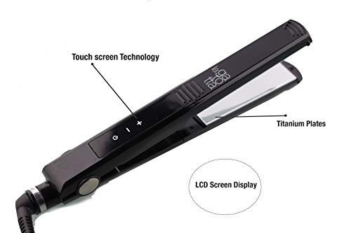 La Garotta Szakmai hajvasalót, valamint hajsütővas 2 1 Érintse meg a Képernyőn Titán Lemezek 1 1/2 Inch Digitális LCD Kijelző