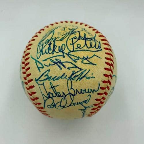 1980 Detroit Tigers Baseball Csapat Aláírt 28-Szigma Sparky Anderson Trammell SZÖVETSÉG - Dedikált Baseball