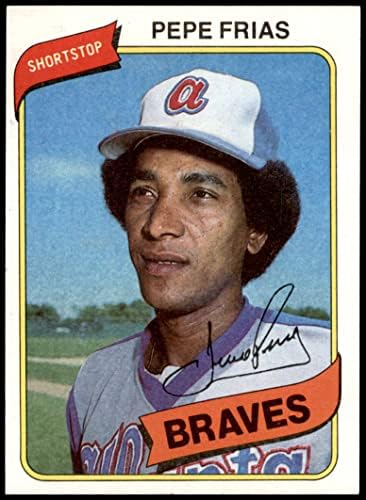 1980 Topps 87 Pepe Frias Atlanta Braves (Baseball Kártya) NM/MT Bátrabbak