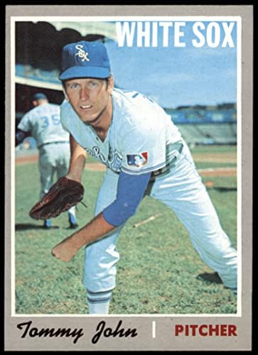 1970 Topps 180 Tommy John Chicago White Sox (Baseball Kártya) EX/MT White Sox