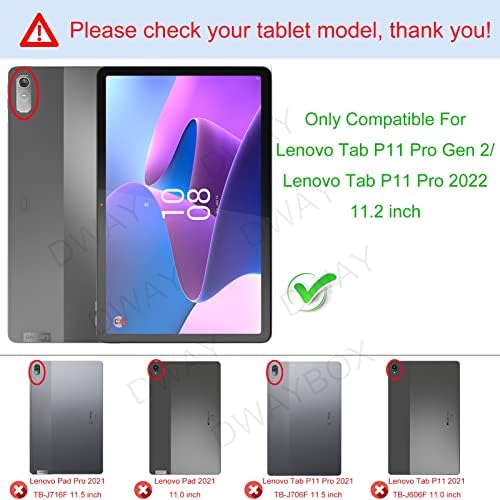 DWaybox Esetben a Lenovo Lap P11 Pro-Gen 2 2022 / a Lenovo Pad Pro 2022 11.2 inch, Folio Vékony, Könnyű, Nehéz, Shell Smart