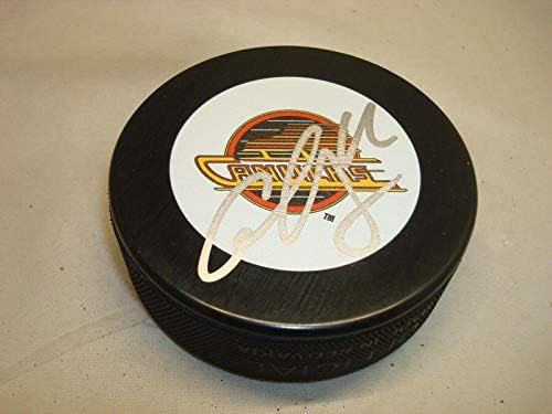 Nyikolaj Goldobin Aláírt Vancouver Canucks Hockey Korong Dedikált 1D - Dedikált NHL Korong