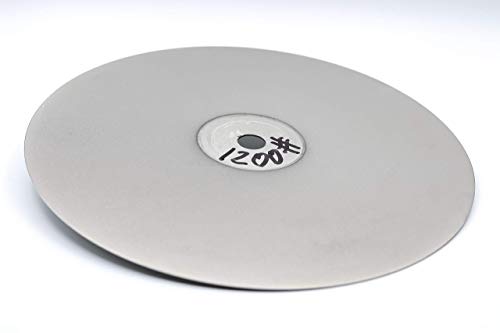 TechDiamondTools 8 inch Gyémánt Kőtár Faceting Lapos Kör Lemez 1200 finomság