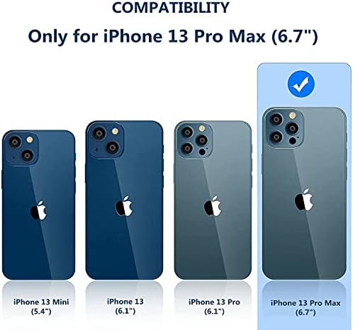 iCoverCase iPhone 13 Pro Max Tárca az Esetben a Hitelkártya Birtokos, [RFID-Blokkoló] Prémium Bőr Mágneses Csattal Kitámasztó