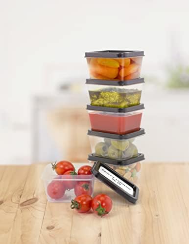 ZENVY 50 Csomag Mini Újrafelhasználható 2oz Konténerek | Foglalja 50 Műanyag 2oz Élelmiszer-Konténerek, valamint a Gé | A