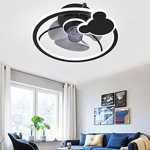 IBalody Beltéri Néma Mennyezeti Ventilátor, Fény, Szabályozható LED Világítás Ventilátor 3 Sebesség, 2.4 G Távoli Mennyezeti