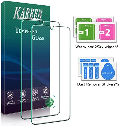 KAREEN 2-Pack képernyővédő fólia Samsung Galaxy S23 Plusz 5G Edzett Üveg [Support Ujjlenyomat Unclock] Anti Karcolás, Buborék