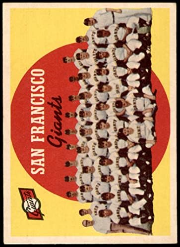1959 Topps 69 Óriások Csapat ellenőrző Lista a San Francisco Giants (Baseball Kártya) FAIR Óriások