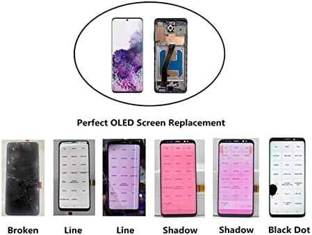 LNONLS LCD Képernyő Szerelvény Csere Samsung Galaxy S20 5G G981U LCD Touch Digitalizáló Képernyőn Keret S20 5G 6.2 G981U