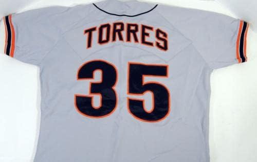 A San Francisco Giants Salomon Torres 35 Játék Kiadott Szürke Jersey DP17502 - Játék Használt MLB Mezek