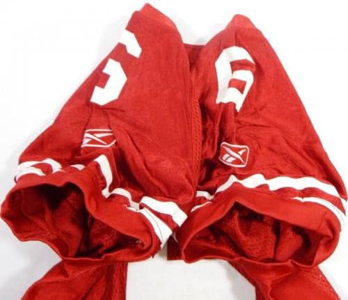 2010-ben a San Francisco 49ers Tyler Beiler 6 Játék Kiadott Piros Mez 42 DP37164 - Aláíratlan NFL Játék Használt Mezek