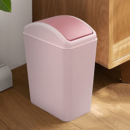 Parlynies 4.5 Liter Rózsaszín Műanyag Hulladék, Konyhai Szemetes a Hinta Fedél, 1 Csomag