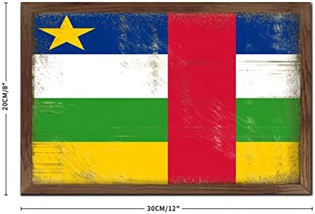 Rusztikus Fa Keretes Fali Dekor Jel Közép-Afrikai Köztársaság Wall Art Mottója Dekoráció Konyha Lóg Ország Fa Alá Emléktábla