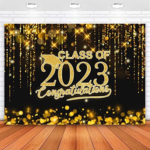 Avezano Osztály 2023 Érettségi Hátteret, Arany, Fekete Congrats Grad Érettségi Háttér Congulations Végzettek Egyetemi Bál