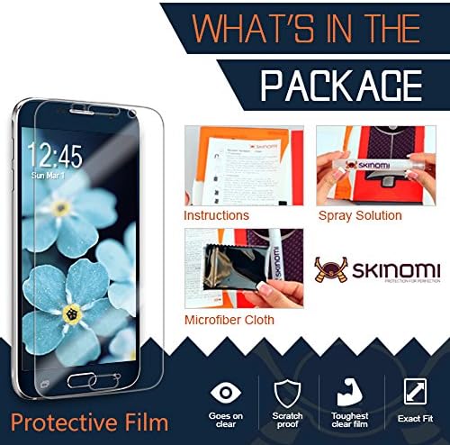 Skinomi Teljes Test Bőr Védő Kompatibilis a Samsung Galaxy Tab S3 (9,7 hüvelykes)(képernyővédő fólia + hátlap) TechSkin Teljes