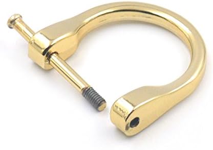 10 Db Divat Levehető 1, 25mm Dee Gyűrű Csavar a Táskát Csatok DIY D Gyűrű, Hegesztett Arany