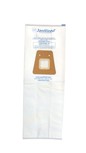 Janitized JAN-EUST-3(3) Prémium Csere Kereskedelmi Porszívó Papír porzsák, Sanitaire Stílus ST Modell 600, 800, Használható
