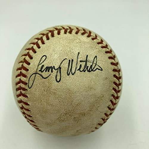 Lenny Webster Aláírt Játék Használt Hivatalos Amerikai profi Baseball-Liga - MLB Baseball Játék, Használt