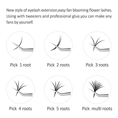 EMEDA Könnyű Kötet Lash Fájlokat, 0,05 mm-es D Curl 11mm Gyors Automatikus Egyéni Nyíló Virág Szempilla Hosszabbítás Kötet