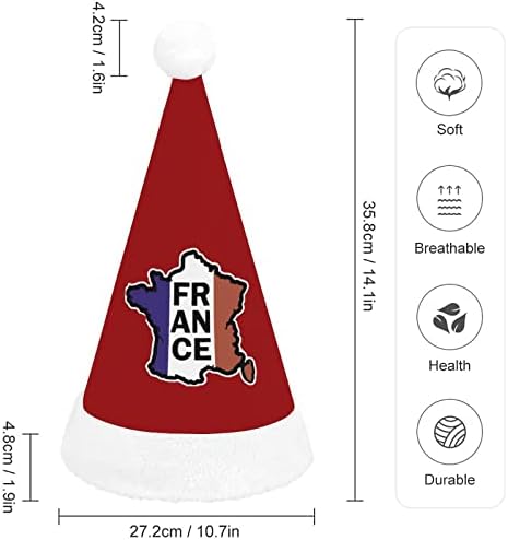 Franciaország Francia Zászló Karácsonyi Kalap Személyre Szabott Télapó Sapka Vicces Karácsonyi Díszek