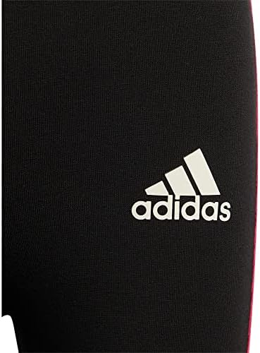 adidas H38384 LG GYEREKÁGY Szűk Leggins Fekete/Sokk-Rózsaszín