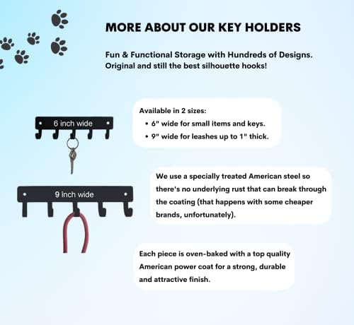 A Fém Házaló Golden Retriever Kutya - Kulcs-tartó Fal - Kis 6 hüvelyk Széles - Made in USA; Ajándék Kutya Szerelmeseinek