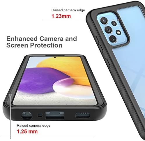 Telefon burkolata Teljes Védelmet az Esetben Kompatibilis a Samsung Galaxy A72 Nehéz PC+Puha Szilikon TPU 3in1 Ütésálló Védő