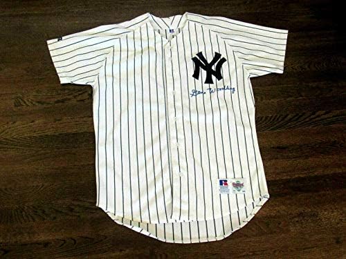Gene Woodling Yankees világbajnokság 1949-1953 Aláírt Auto Russell Pro Jersey Szövetség - Dedikált MLB Mezek