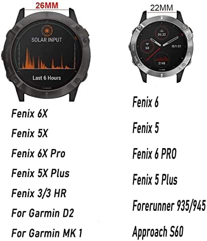 IRFKR 26mm 22mm Watchband A Fenix 6 6X Pro GPS 5X 5Plus 3 935 Enduro D2 Delta Puha Szilikon Szíj gyorskioldó Tartozékok Karkötő