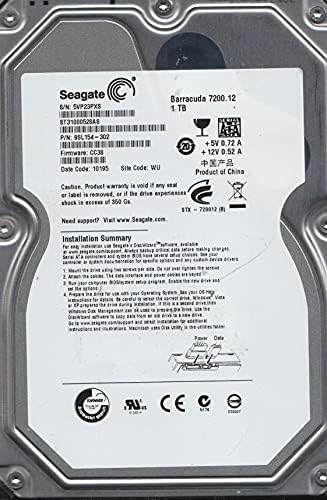 Seagate ST31000528AS 1 tb-os Merevlemez (Felújított)