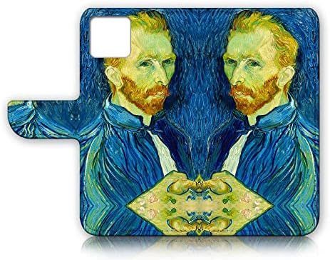 AJOURTEK iPhone 12, iPhone 12 Pro, Művészet Célja, Flip Pénztárca Stílus tok Vincent Van Gogh Festmény Teljes Test Védelem