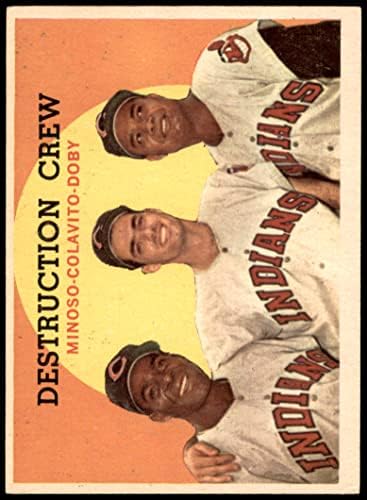 1959 Topps 166 Pusztítás Legénység Minnie Minoso Cleveland indians (Baseball Kártya) EX Indiánok