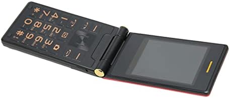 Kártyafüggetlen Mobil Telefon, Kettős Képernyő, Nagy Gombok Vezető Mobiltelefon 5900mAh 3 Inch Otthon (Piros)