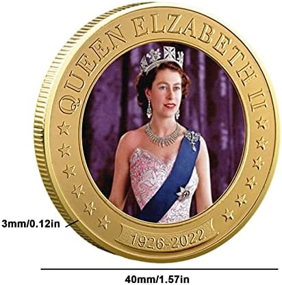 Uwariloy Queen Elizabeth II Emlékérmék, 1926-2022 A Platina Jubileumi Királyné Uncirculated Érme, Érmék Gyűjtők Királyi,