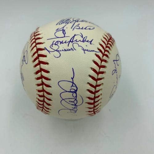 Derek Jeter Mariano Rivera Nem Mattingly Yankees Legendák Aláírt Baseball Steiner - Dedikált Baseball