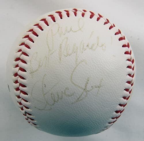Steve Sax Aláírt Automatikus Aláírást Baseball B89 - Dedikált Baseball