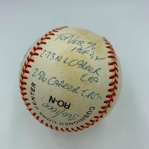 Ritka Tom Seaver Aláírt Erősen Írva Karrier STATISZTIKA Baseball SZÖVETSÉG COA - Dedikált Baseball