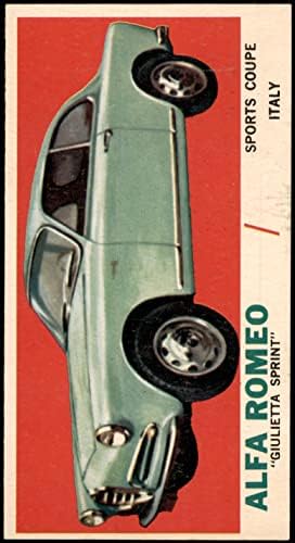 1961 Topps 47 Alfa Romeo Giulietta Sprint (Kártya) NM