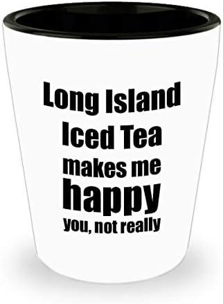 Long Island Ice Tea Koktél Pohár Szerető Rajongó Vicces Ajándék Ötlet A Barátomnak Alkohollal Kevert Ital, Ital 1,5 Oz Shotglass