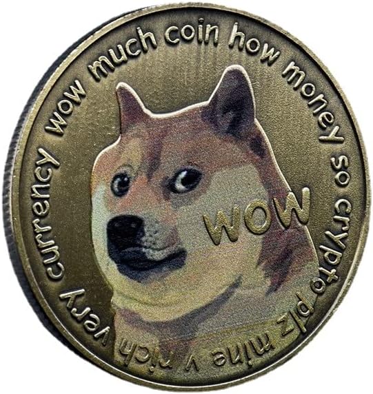 Új DogCoin Három-Dimenziós Megkönnyebbülés Emlékérme Sárgaréz Vörösréz Színű Nyomtatás Virtuális Emlékérme (2)