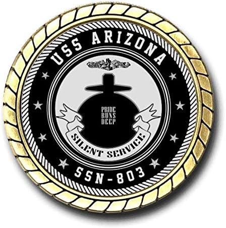 USS Arizona SSN-803 amerikai Haditengerészet Tengeralattjáró Kihívás Érme - Hivatalosan Engedélyezett