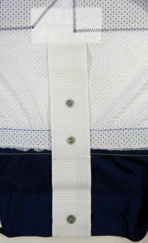 A St. Louis Blues Roger Trudeau 25 Játékban Használt Fehér Jersey DP12305 - Játék Használt NHL-Mezek