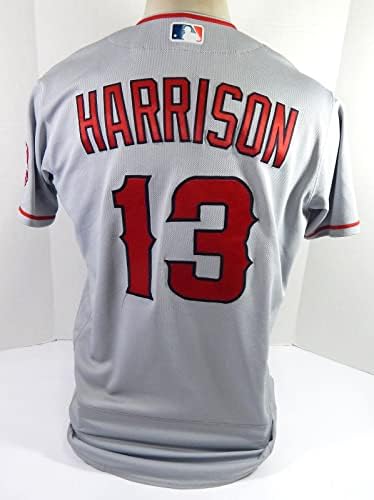 2022 Los Angeles az Angyalok Monte Harrison 13 Játék Kiadott Pos Használt Szürke Jersey 44 2 - Játék Használt MLB Mezek