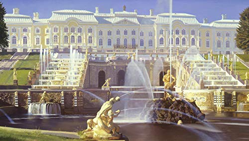 1990 RU 5 megemlékező Rubelt SZOVJETUNIÓ A Grand Palace, a Peterhof 31mm-es Nagyon Választás Uncirculated Részletek