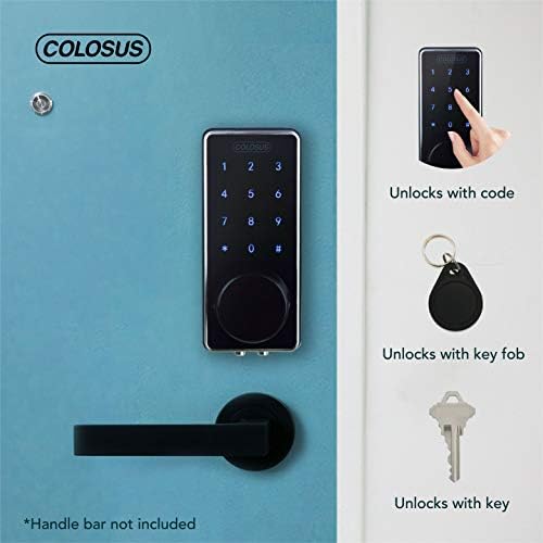 COLOSUS NDL626 Kulcsnélküli Bejegyzés Zár Intelligens Zár Auto-Lock lopásgátló, Érintőképernyő Billentyűzet– Akár 100 Felhasználó