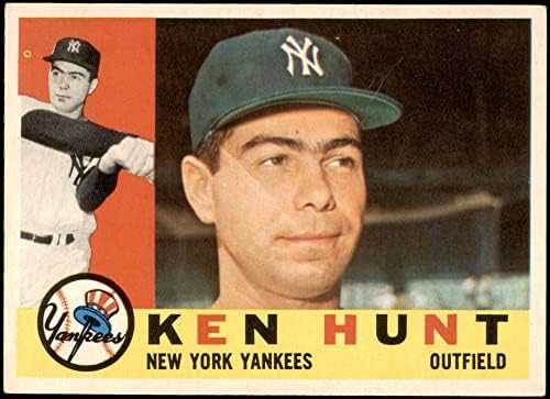 1960 Topps 522 Ken Hunt, a New York Yankees (Baseball Kártya) VG+ Yankees