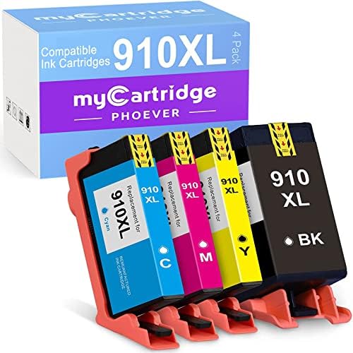 myCartridge PHOEVER Kompatibilis Festék helyett HP 910XL Tintapatron Combo Pack (Fekete, Cián, Magenta, Sárga, 4-Pack)