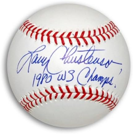 Larry Christensen MLB Baseball Feliratos 83, 93 NL Champs Dedikált - Dedikált Baseball